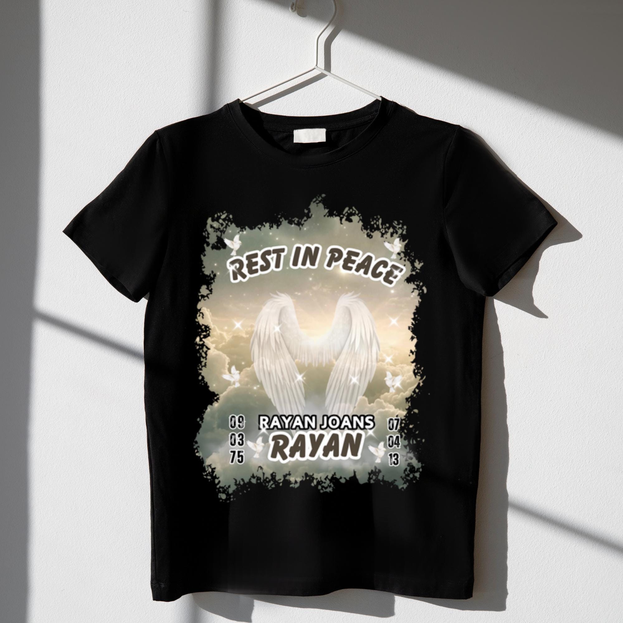 20 Memorial Bootleg T Shirt Canva Editable Templates, Editable In Loving Memory Bootleg, Memorial Canva Template, Funeral & Celebration - Editable Memorial Canva Template