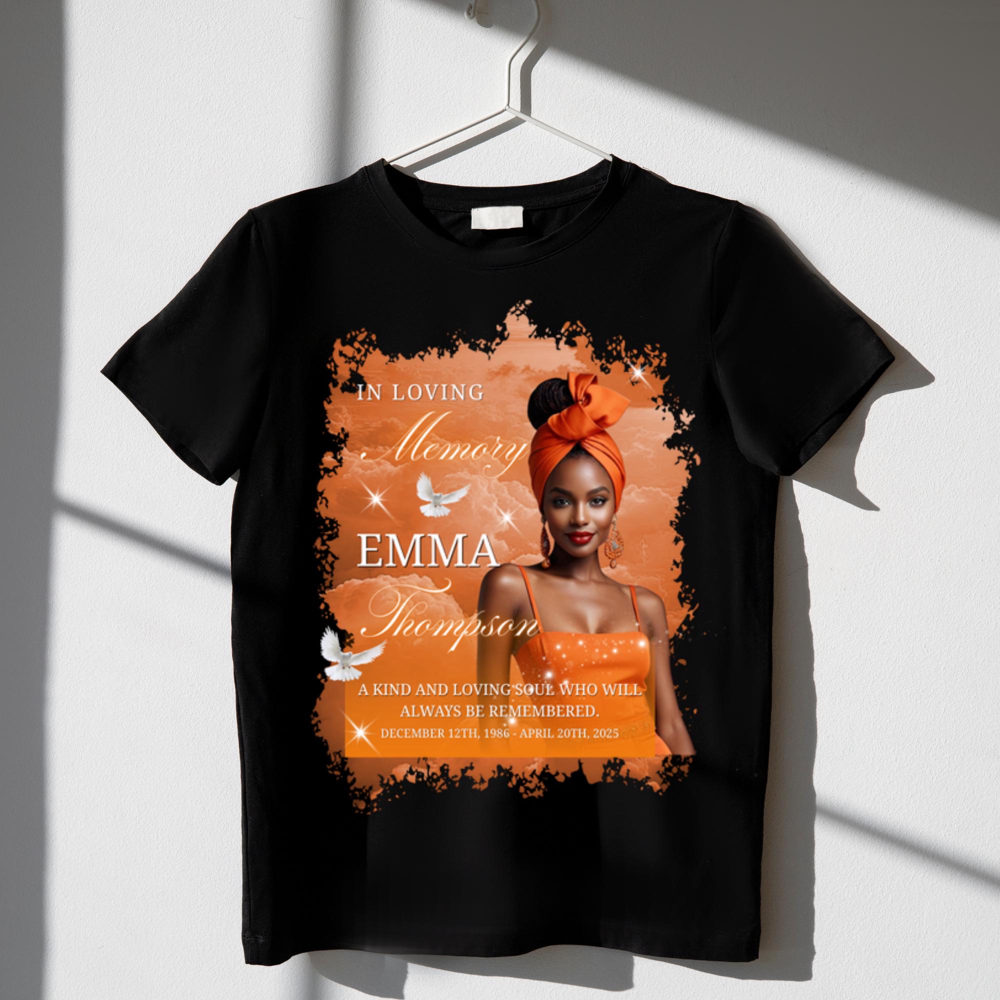 11 In Loving Memory T Shirt Canva Editable Templates, In Loving Memory Templates, Memorial Canva Template, Funeral & Celebration of Life - Editable Memorial Canva Template