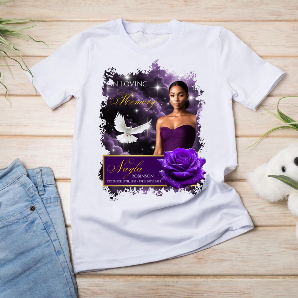 11 In Loving Memory T Shirt Canva Editable Templates, In Loving Memory Templates, Memorial Canva Template, Funeral & Celebration of Life - Editable Memorial Canva Template