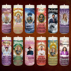 20 Memorial Candle Light Label Canva Editable Template, Stairway to Heaven Remembrance Candle Wrap, RIP Candle Label, In Loving Memory - Editable Memorial Canva Template