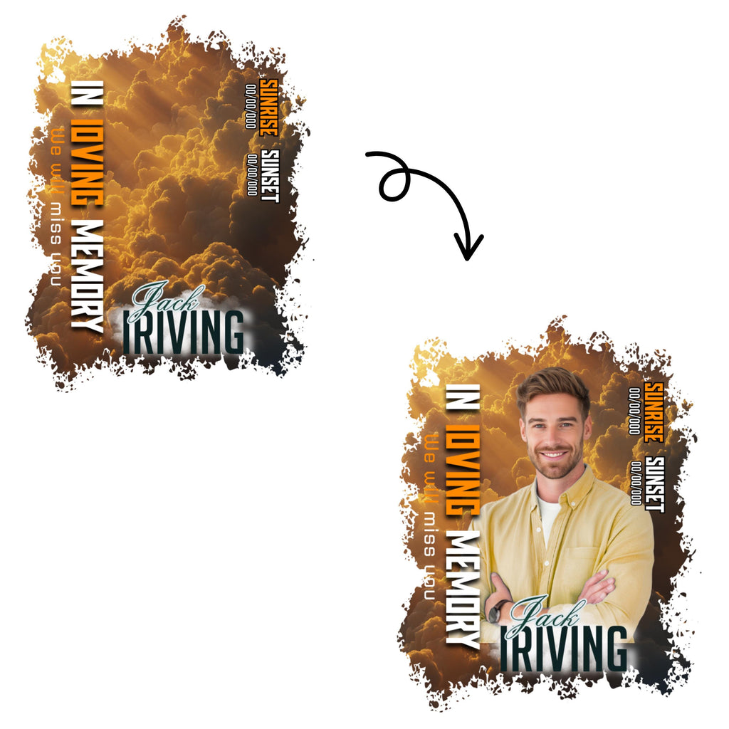 25 In Loving Memory T Shirt Canva Editable Templates, In Loving Memory Templates, Memorial Canva Template, Funeral & Celebration of Life - Editable Memorial Canva Template