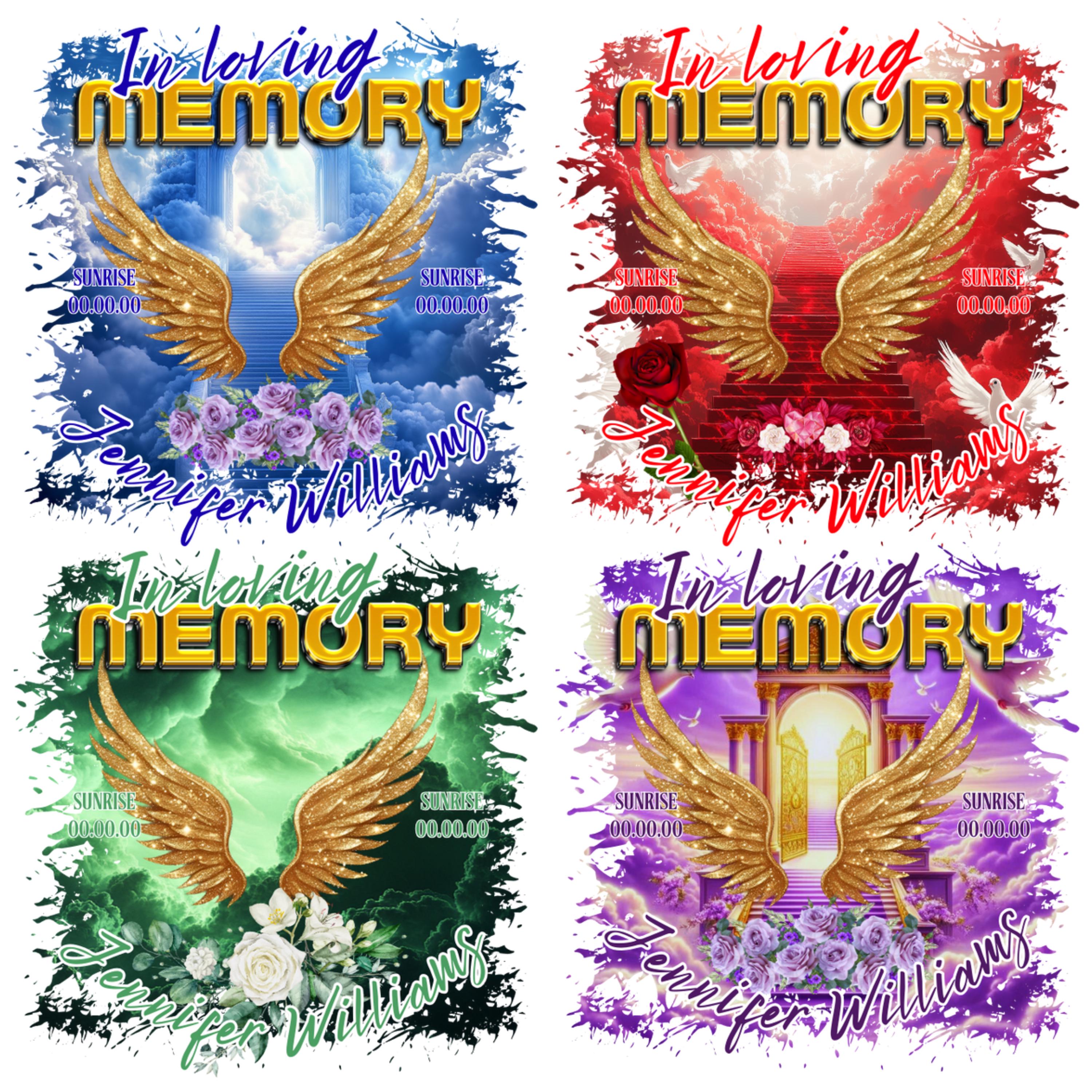 11 Long Live Memorial T Shirt Canva Editable Templates, In Loving Memory Templates, Memorial Canva Template, Funeral & Celebration of Life - Editable Memorial Canva Template
