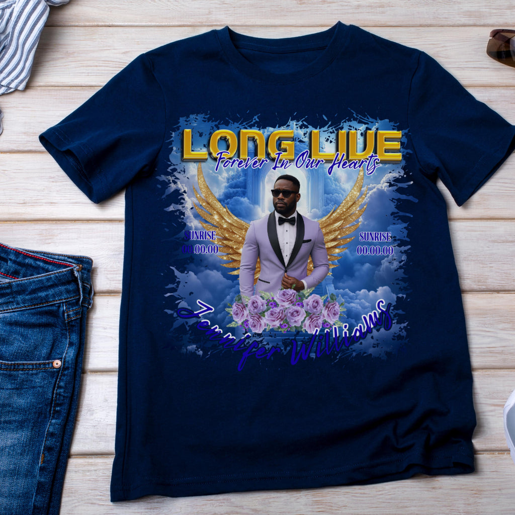 11 Long Live Memorial T Shirt Canva Editable Templates, In Loving Memory Templates, Memorial Canva Template, Funeral & Celebration of Life - Editable Memorial Canva Template