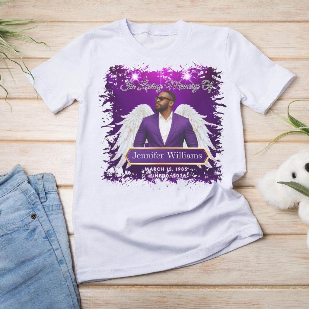 08 Memorial T Shirt Canva Editable Templates, In Loving Memory Templates, Memorial Canva Template, Funeral & Celebration of Life - Editable Memorial Canva Template