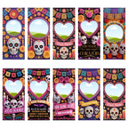 23 Día De Los Muertos Candle Labels, Tall Cylinder Candle Wraps, Editable Canva Memorial Stickers, Funeral Labels Digital Download - Editable Memorial Canva Template
