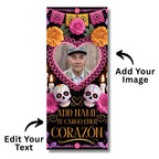 10 Día De Los Muertos Candle Labels Editable Templates, Dia de los Muertos Altar Decor Stickers, Velas Etiquetas, Digital Download - Editable Memorial Canva Template