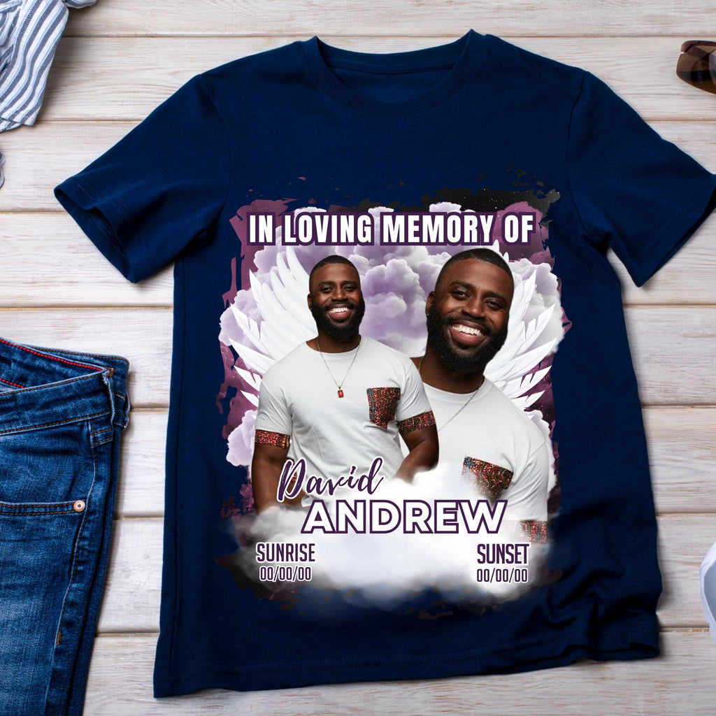 10 Editable Memorial T Shirt Canva Editable Templates, In Loving Memory T Shirt Template, Memorial Canva Template, Remembrance Favor - Editable Memorial Canva Template