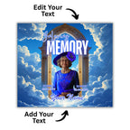 20 Memorial Blue Tumbler Canva Editable Template Bundle, Canva Editable Template, Memorial Blue Tumbler, Add your Own Photo Canva Tumbler - Editable Memorial Canva Template