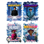 23 In Loving Memory Blue T Shirt Canva Editable Templates, In Loving Memory Templates, Memorial Canva Template, Funeral & Celebration - Editable Memorial Canva Template