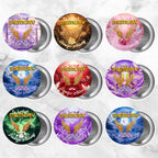11 In Loving Memory Pin Button Canva Editable Templates, Memorial Pin Button Canva Designs, Rest in Peace Button, Digital Download - Editable Memorial Canva Template