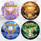 11 In Loving Memory Pin Button Canva Editable Templates, Memorial Pin Button Canva Designs, Rest in Peace Button, Digital Download - Editable Memorial Canva Template
