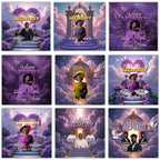 20 Memorial Purple Tumbler Canva Editable Templates, In Loving Memory Canva Editable Template, Memorial Purple Tumbler, Add your Own Photo - Editable Memorial Canva Template