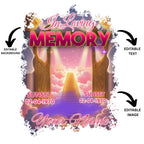 23 In Loving Memory Pink T Shirt Canva Editable Templates, In Loving Memory Templates, Memorial Canva Template, Funeral & Celebration - Editable Memorial Canva Template