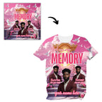 20 In Loving Memory Pink Canva Editable All Over T Shirt Templates, In Loving Memory Template, Rest in Peace, Memorial Editable Shirt Design - Editable Memorial Canva Template
