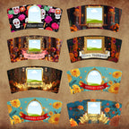 40 Día De Los Muertos Cup Labels Editable Templates, Dia de los Muertos Cup Altar Decor Stickers, Velas Etiquetas, Digital Download - Editable Memorial Canva Template