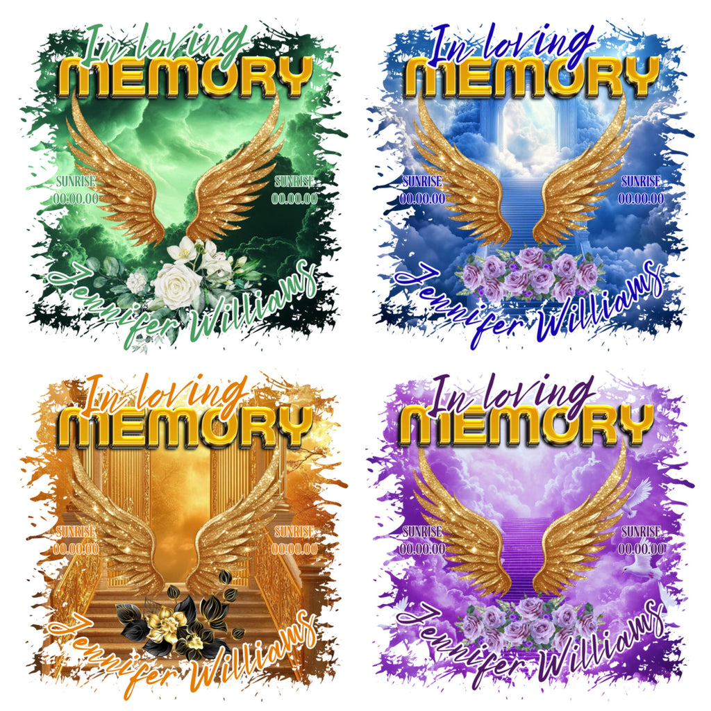 11 In Loving Memory T Shirt Canva Editable Templates, In Loving Memory Templates, Memorial Canva Template, Funeral & Celebration of Life - Editable Memorial Canva Template