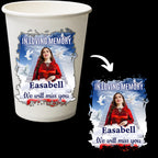 10 In Loving Memory Editable Template, Memorial Styrofoam Cup Design, Mug Sticker Template, Customize Party T Shirts - Editable Memorial Canva Template