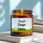 45 Candle Mockup Canva Template Bundle, Amber Candle Jar Mockup, Custom Candle Mockups Template, Amber & Scented Candle Designs - Editable Memorial Canva Template