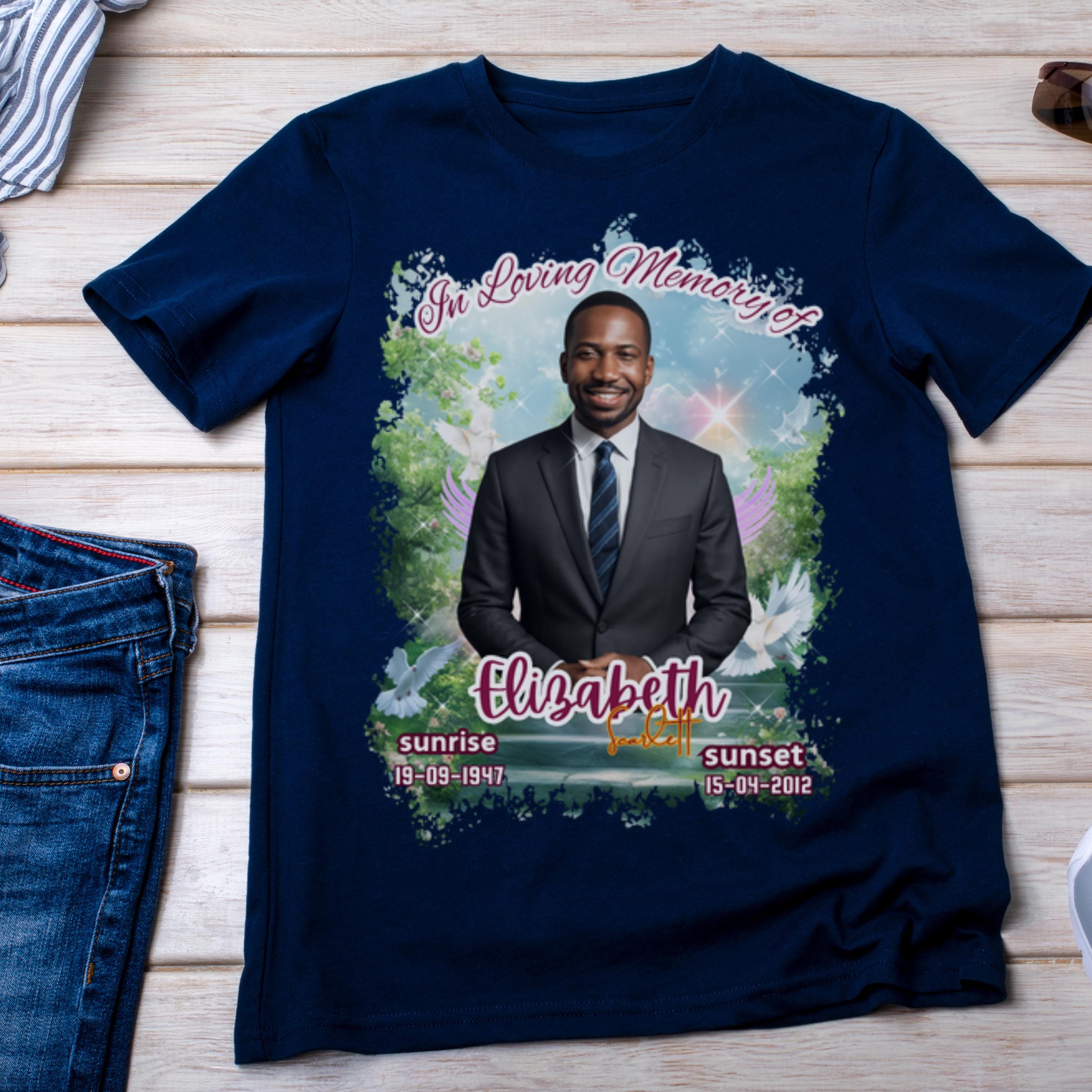 11 In Loving Memory T Shirt Canva Editable Templates, In Loving Memory Templates, Memorial Canva Template, Funeral & Celebration of Life - Editable Memorial Canva Template