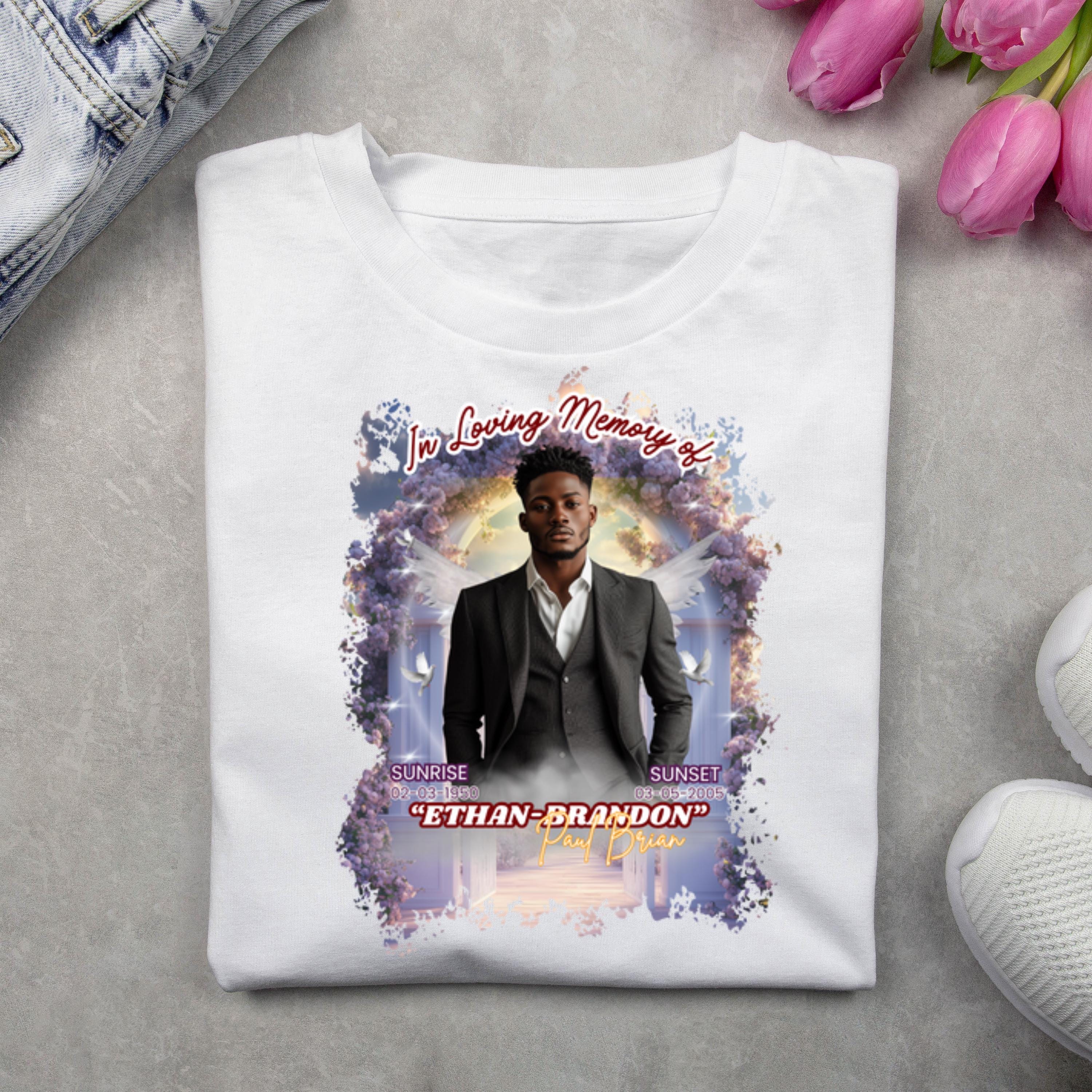 11 In Loving Memory T Shirt Canva Editable Templates, In Loving Memory Templates, Memorial Canva Template, Funeral & Celebration of Life - Editable Memorial Canva Template