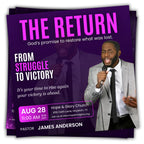 15 Church Worship Flyer Canva Editable Template, Sunday Service Church Flyer, Religious Event Flyer, Praise and Worship, Christian Church - Editable Memorial Canva Template