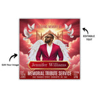 15 Memorial Church Flyer Canva Editable Template, In Loving Memory Flyer, Rest In Piecs Flyer, Funeral Invite Flyer Template - Editable Memorial Canva Template