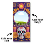 13 Día De Los Muertos Candle Labels, Tall Cylinder Candle Wraps, Editable Canva Memorial Stickers, Funeral Labels Digital Download - Editable Memorial Canva Template