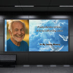 23 Memorial Poem Photo Frame Canva Editable Template, In Loving Memory Poem Photo Frame, Goodbyes Are Not Forever Poem, Funeral Template - Editable Memorial Canva Template