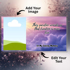 23 Memorial Poem Photo Frame Canva Editable Template, In Loving Memory Poem Photo Frame, Goodbyes Are Not Forever Poem, Funeral Template - Editable Memorial Canva Template