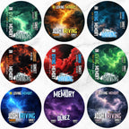 25 In Loving Memory Pin Button Canva Editable Templates, Memorial Pin Button Canva Designs, Funeral Button Favors, Digital Download - Editable Memorial Canva Template