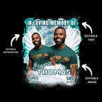 10 Editable Memorial T Shirt Canva Editable Templates, In Loving Memory T Shirt Template, Memorial Canva Template, Remembrance Favor - Editable Memorial Canva Template