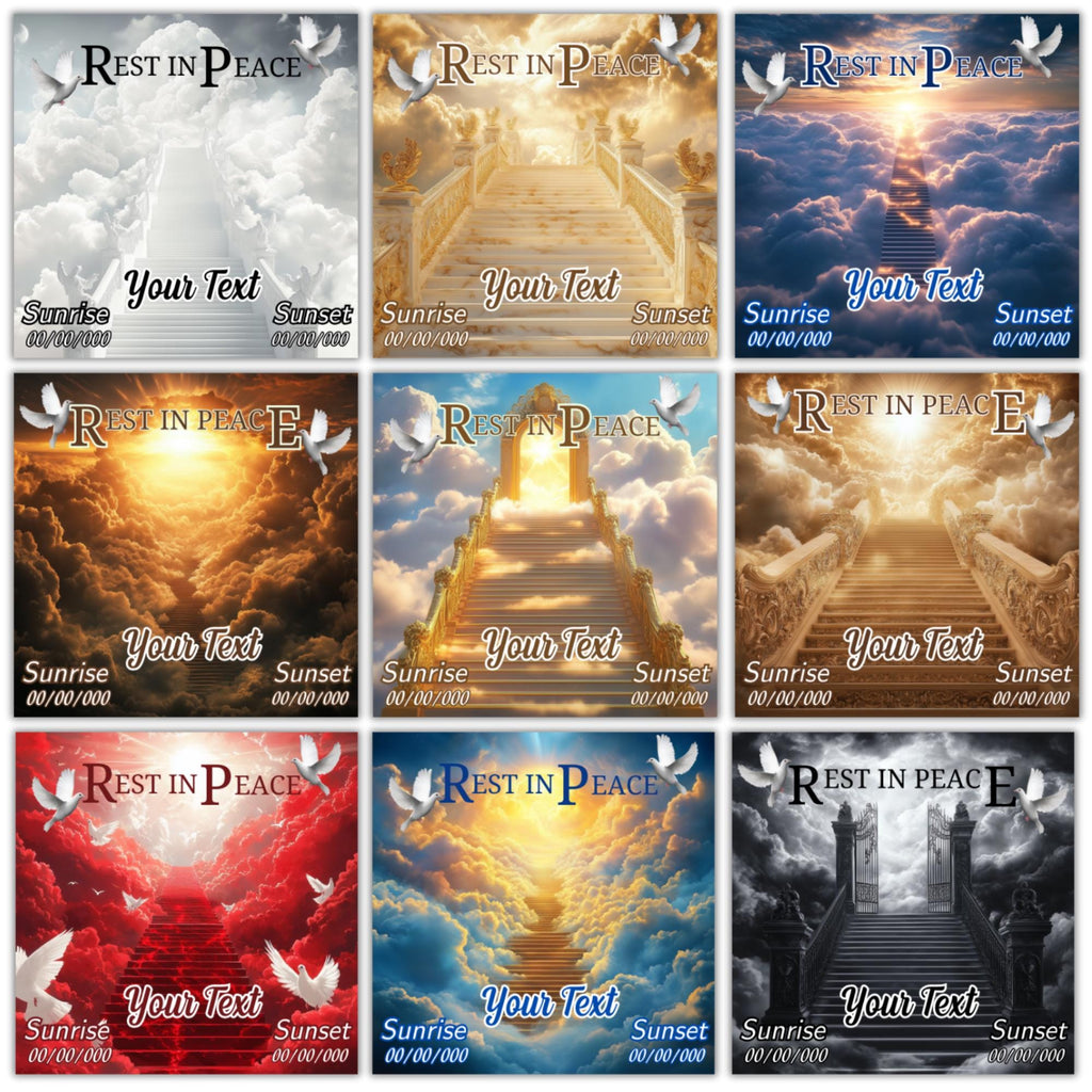 30 Rest In Peace Memorial Editable Templates, In Loving Memory Canva Templates , Funeral & Celebration of Life, Memorial Funeral Templates - Editable Memorial Canva Template