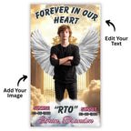 40 In Loving Memory Canva Editable Templates, Memorial Canva Editable Templates, Rest In Peace, Forever In Our Heart Canva Templates - Editable Memorial Canva Template