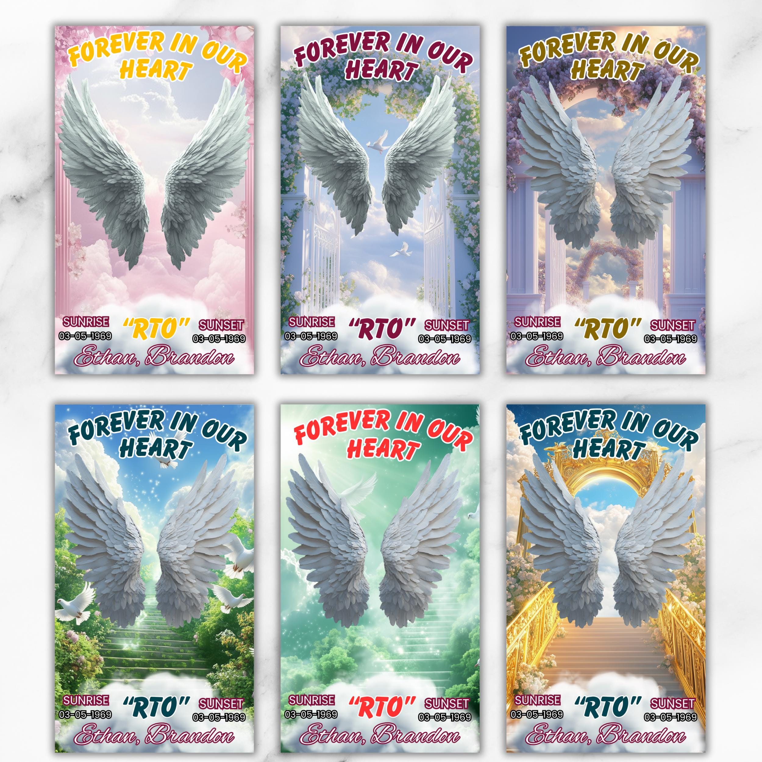 19 In Loving Memory Canva Editable Templates, Memorial Canva Template, Rest In Peace Design, Funeral Celebration of Life, Digital Download - Editable Memorial Canva Template