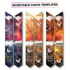 30 Memorial Stole Canva Editable Templates, In Loving Memory Templates, Memorial Canva Template, Funeral & Celebration, Digital Download - Editable Memorial Canva Template