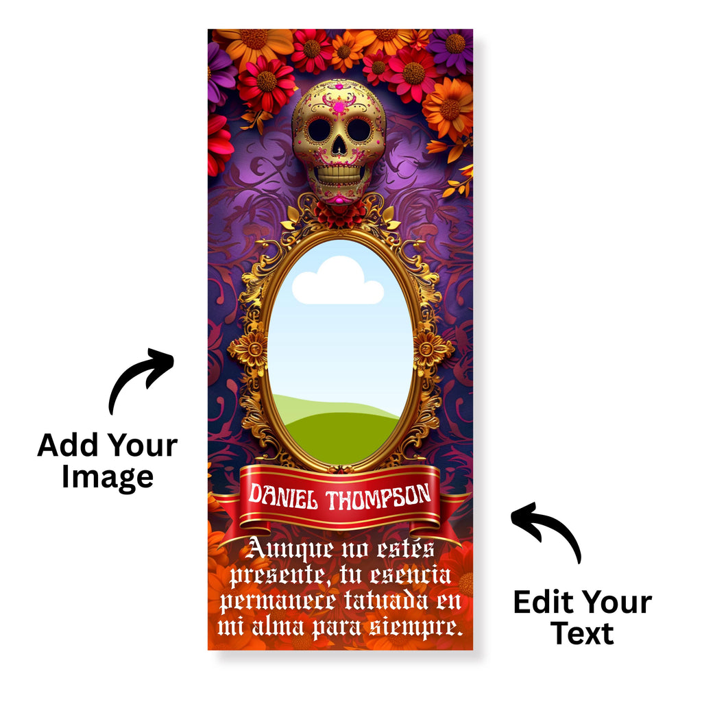 40 Día De Los Muertos Candle Labels Editable Templates, Dia de los Muertos Altar Decor Stickers, Velas Etiquetas, Digital Download - Editable Memorial Canva Template