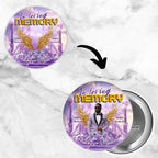 11 In Loving Memory Pin Button Canva Editable Templates, Memorial Pin Button Canva Designs, Rest in Peace Button, Digital Download - Editable Memorial Canva Template