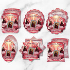 06 Pink Memorial Paddle Fan Editable Template, In Loving Memory Fan, Celebration of Life Paddle Fan, In Loving Memory Handheld Tribute - Editable Memorial Canva Template