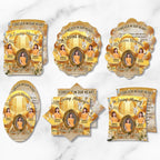 06 Yellow Memorial Paddle Fan Editable Template, In Loving Memory Fan, Celebration of Life Paddle Fan, In Loving Memory Handheld Tribute - Editable Memorial Canva Template