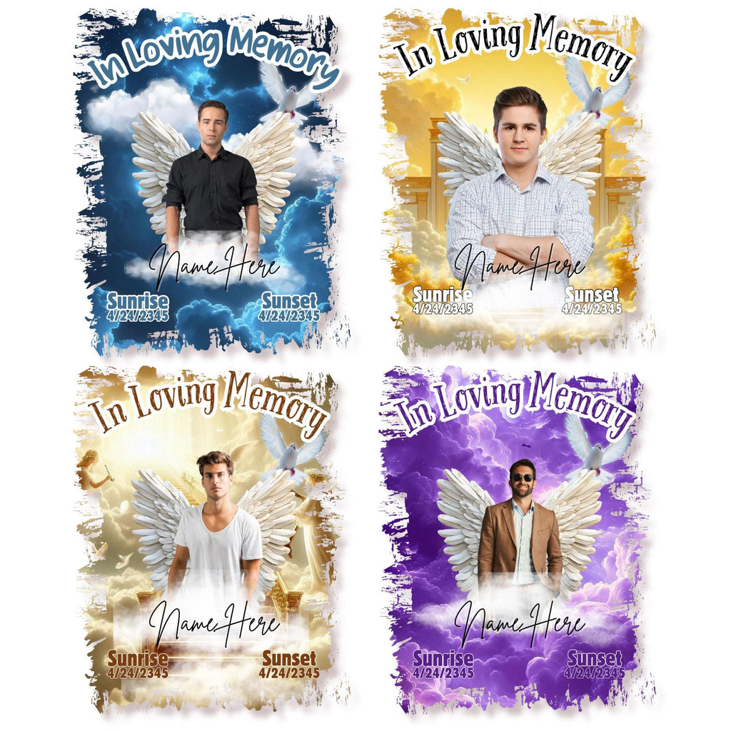 06 In Loving Memory T Shirt Canva Editable Templates, In Loving Memory Templates, Memorial Canva Template, Funeral & Celebration of Life - Editable Memorial Canva Template