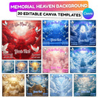 30 Until We Meet Again Editable Canva Templates, In Loving Memory Editable Templates, Funeral & Celebration of Life, Digital Download - Editable Memorial Canva Template