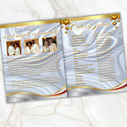 Church Anniversary Program Template, Editable Bifold 8.5x11” Design, Church Appreciation Program, Anniversary & Faith Celebration - Editable Memorial Canva Template
