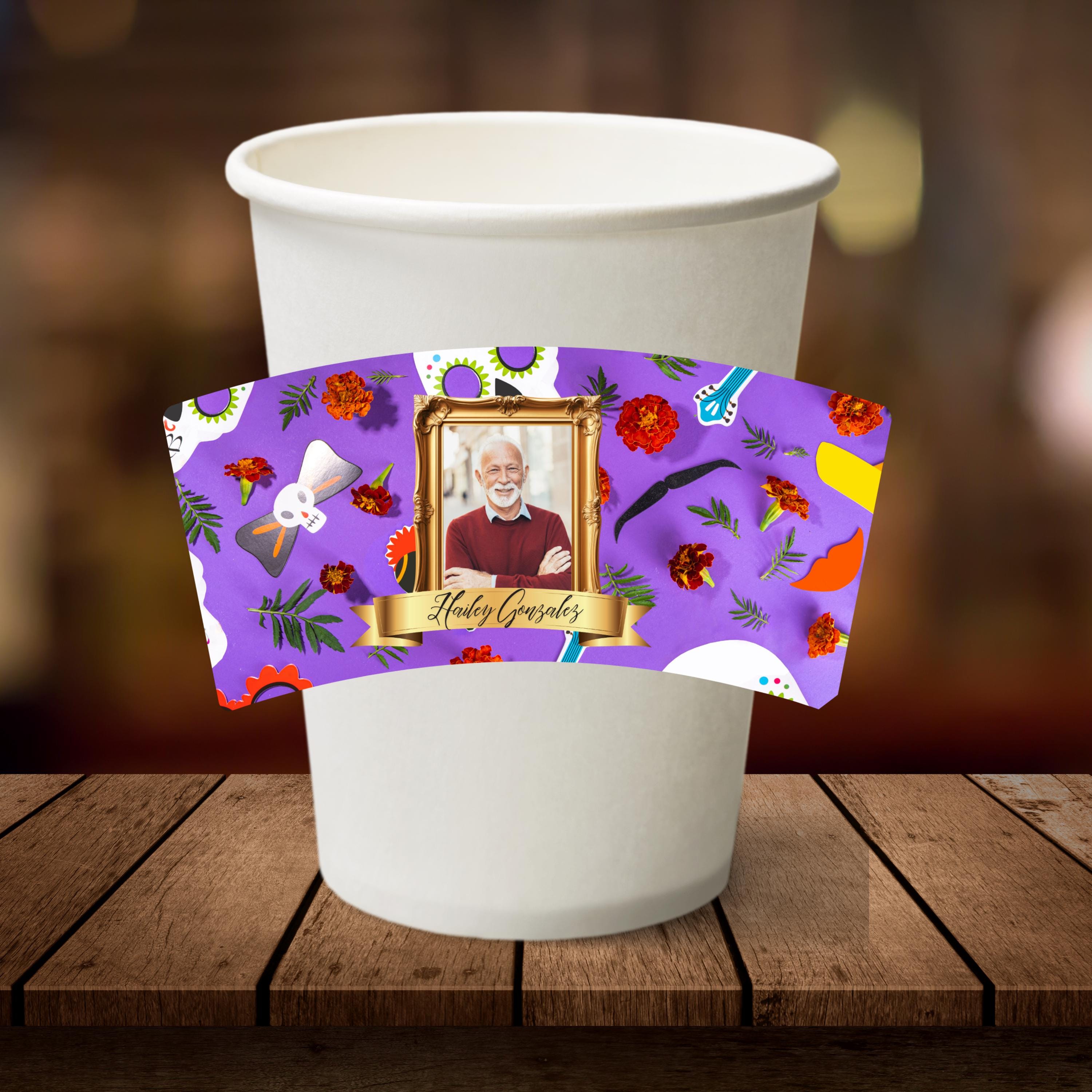 40 Día De Los Muertos Cup Labels Editable Templates, Dia de los Muertos Cup Altar Decor Stickers, Velas Etiquetas, Digital Download - Editable Memorial Canva Template
