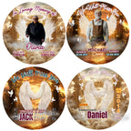 40 In Loving Memory Golden Pin Button Canva Editable Templates, Memorial Pin Button Canva Design, Rest in Peace Pin Button, Digital Download - Editable Memorial Canva Template