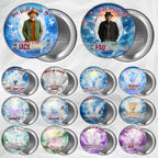 22 In Loving Memory Pin Button Canva Editable Templates, Memorial Pin Button Canva Designs, Rest in Peace Button, Instant Download - Editable Memorial Canva Template