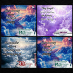 20 Memorial Tumbler Canva Editable Template Bundle, Canva Editable Template, Memorial Blue Tumbler, Add your Own Photo Canva Tumbler - Editable Memorial Canva Template