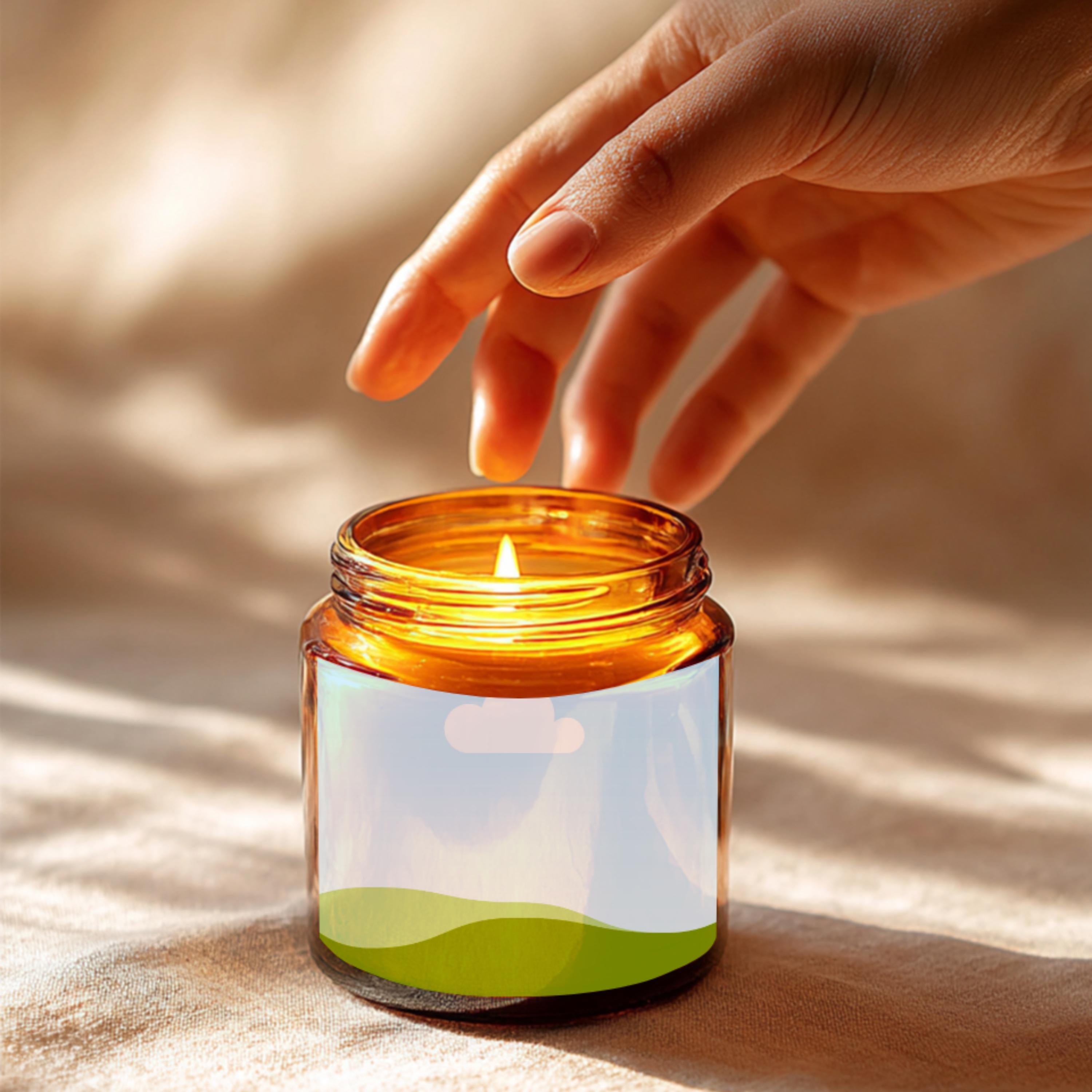 45 Candle Mockup Canva Template Bundle, Amber Candle Jar Mockup, Custom Candle Mockups Template, Amber & Scented Candle Designs - Editable Memorial Canva Template