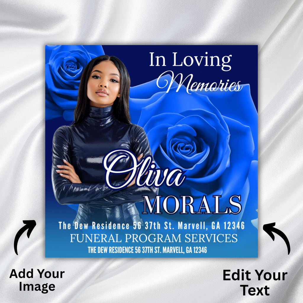 20 Memorial Flyer Canva Template Bundle, Memorial Funeral, in loving memory templates, Funeral Invite Flyer Template, Rest in Peace Flyer - Editable Memorial Canva Template