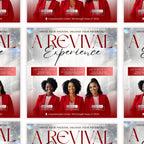Revival Canva Church Flyer Bundle Canva Templates, Canva Church Template, church anniversary, Religious Event Flyer, Praise and Worship - Editable Memorial Canva Template