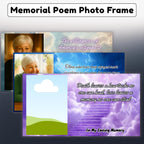 23 Memorial Poem Photo Frame Canva Editable Template, In Loving Memory Poem Photo Frame, Goodbyes Are Not Forever Poem, Funeral Template - Editable Memorial Canva Template